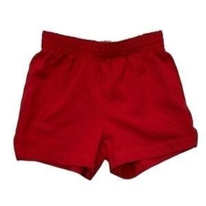 Soffe Red Gym Shorts cheer dance athletic Girl’s size XS 5-6